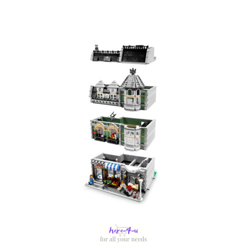 Build Blocks CREATOR - Green Grocer | 2352pcs + 4 Figures (10185) ABS Kit