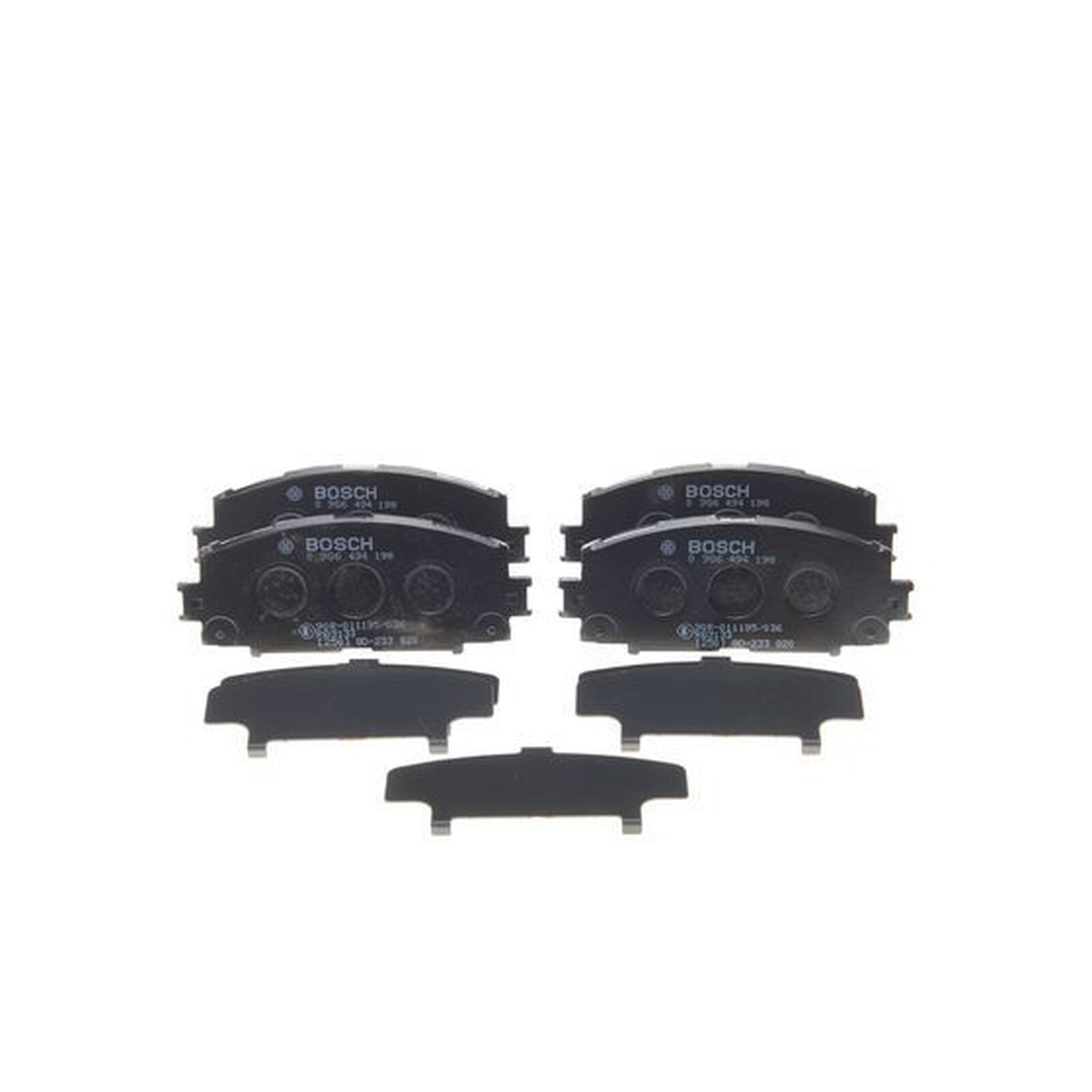 Bosch Brake Pad Set Front 0986494198 - OEM for Lexus CT & Toyota Prius Yaris