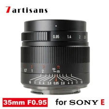 7Artisans 35mm F0.95 APS-C Manual Focus Lens for Sony E-mount Mirrorless Cameras