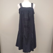 Rora Black Lace Insert Midi Dress Sz Medium