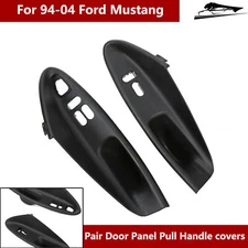 New Pair Set Interior Door Window Switch Bezel Panel For 1994-2004 Ford Mustang