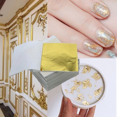 Feuille D'or Pour Bricolage 50/100 Feuilles Dorure Artisanat De Décoration /