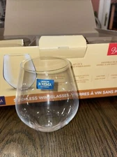 Crystalite Bohemia Wine Glasses set of 6 Titanium Lead Free 17 Oz Label NIB