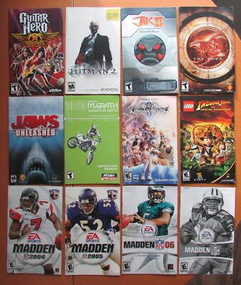 PlayStation 2 PS2 instruction manuals H thru N - you pick - free shipping!