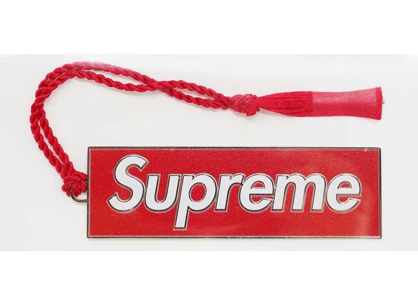 Supreme x David Howell Metal Bookmark