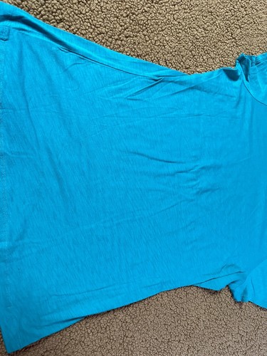 NWT Disrict - Teal w/Purple Guam Flower Sht Slve T 100% Cotton Sz XL - Picture 12 of 13
