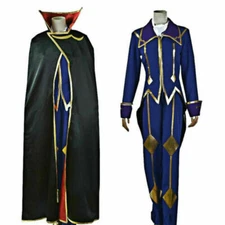 Custom Code Geass R2 Zero Lelouch Lamperouge Cosplay Costume 