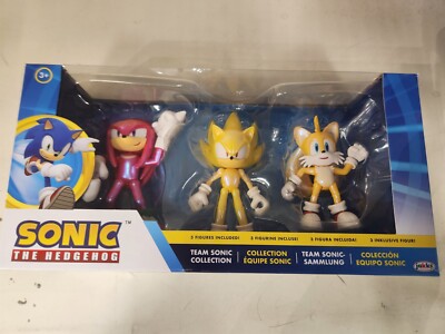 Sonic the Hedgehog Team Sonic Collection 3 Figure Box Set Knuckles Tails Super