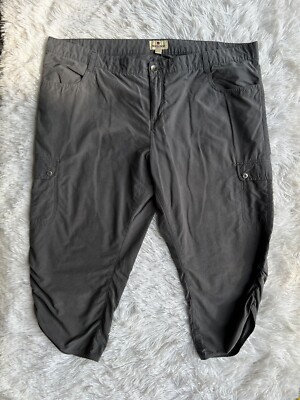 Woolrich Cargo Pants Capris Pockets Ruched Women’s Sz 14 Hiking Outdoor  Travel