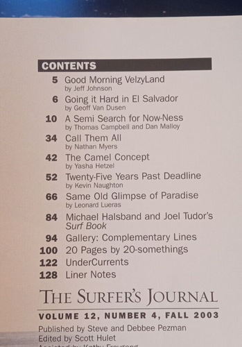 The Surfer’s Journal Magazine Volume 12 - Number 4 - Fall 2003 - Picture 6 of 6