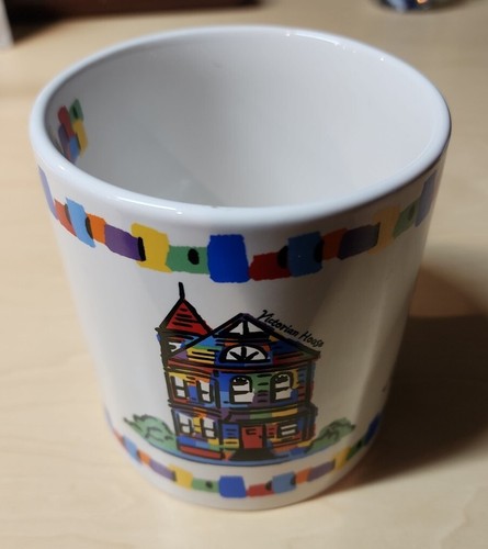 NEW San Francisco LARGE Mug Cup 4" Dia. Ceramic Painted SNCO Smith Novelty Co. - Picture 2 of 6