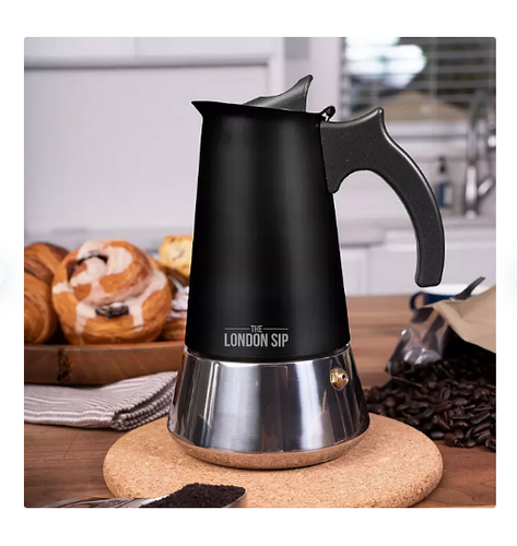 The London Sip Espresso Maker & Coffee Spoon Bundle. Black Matte - 第 4/4 張圖片