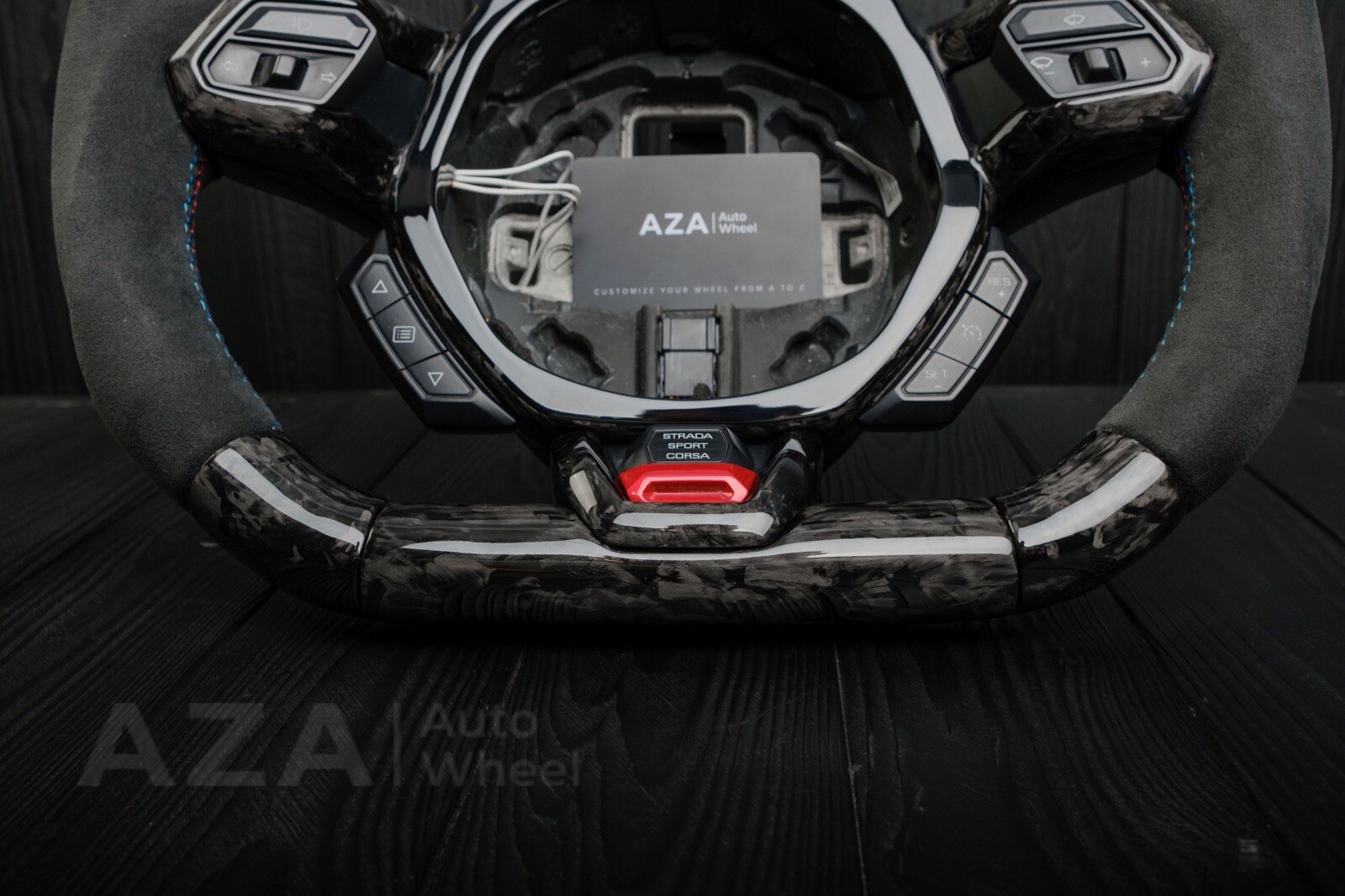 Lamborghini Huracan Custom Forged Carbon Fiber Steering Wheel Led Performance