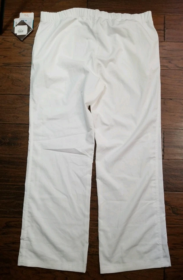 Новый с Ярлыками женская NrG на Barco эластичной униформы белые брюки размер: XL внутренний шов: 31 (w32) - Изображение 3 из 4