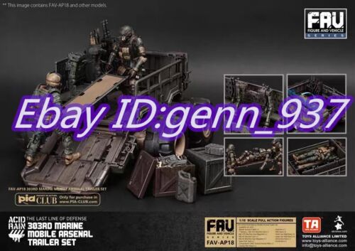 1/18 Scale Acid Rain World FAV-AP18 303RD MARINE MOBILE ARSENAL TRAILER SET Toy - Picture 4 of 5