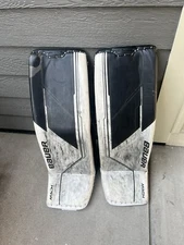 Bauer Supreme Mach Goalie Leg Pads Senior Size XL 36+ White/black  New Straps