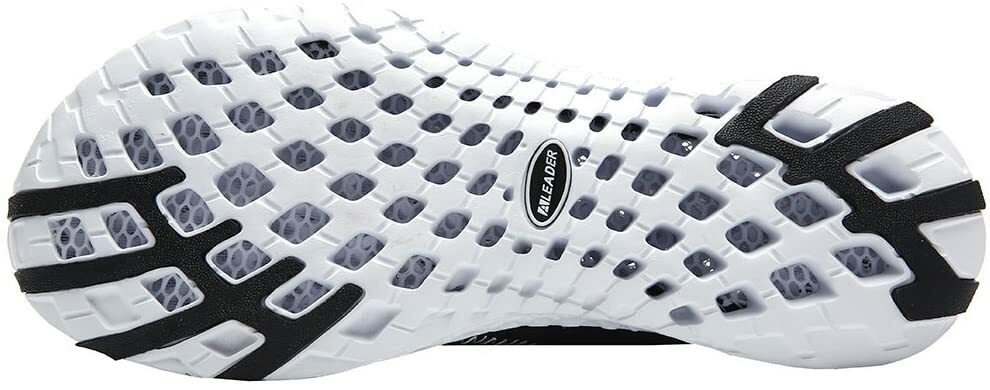 Aleader Men's Mesh Slip On Water Shoes, Beach, Sand, Pool, Black, Blue, Navy