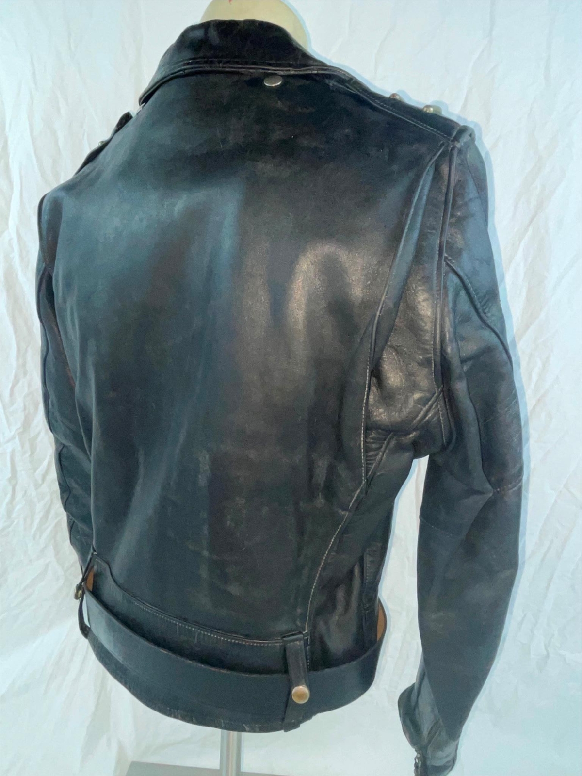 VTG 40S 50S M HARLEY DAVIDSON MOTORCYCLE CYCLE CHAMP HORSEHIDE LEATHER JACKET image 9