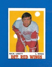 1970-71 OPC #158 NICK LIBETT DETROIT RED WINGS 70-71 O PEE CHEE NHL HOCKEY CARD