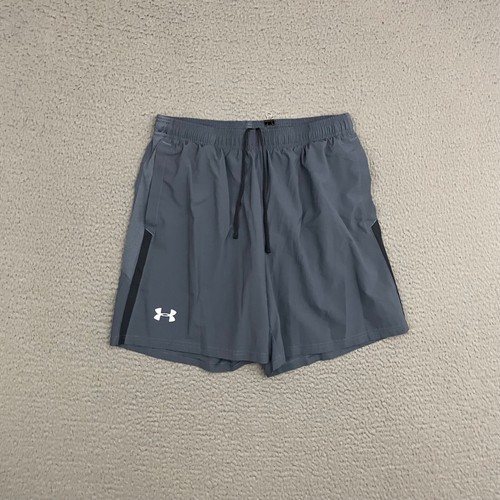 Under Armour Herrenshorts groß tailliert grau Taschen Activewear gefüttert Training Fitnessstudio