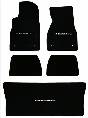 LLOYD MATS Velourtex 5PC FLOOR MAT SET 1993 to 2002 Pontiac Firebird logo