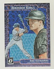 2021 Donruss Optic BLUE VELOCITY PRIZM REFRACTOR MIKE YASTRZEMSKI Giants 68/99