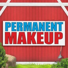 PERMANENT MAKEUP Advertising Banner Vinyl Mesh Sign make-up beauty salon stylist