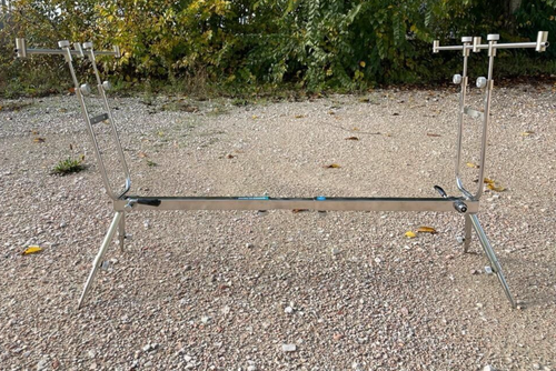 AMIAUD ROD POD RANDO CARP'O ACCIAIO INOX MADE IN FRANCE CARPFISHING VINTAGE - Photo 1/8
