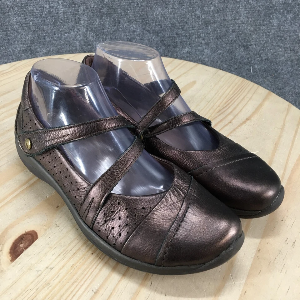 Zapatos Earth para mujer 8 B Newton Mary Jane bronce informales cómodos punta redonda parte superior baja Foto 3 de 4