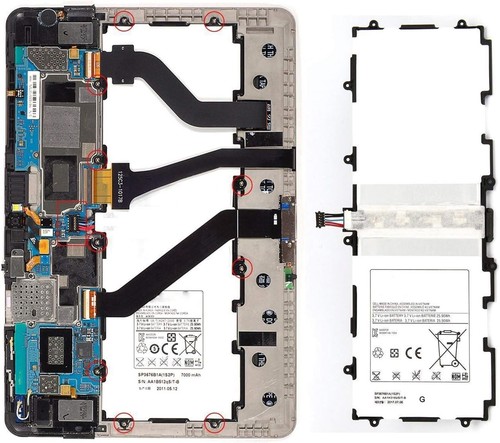 Akku SP3676B1A(1S2P) für Samsung Galaxy Tab 2 10.1" GT-P7510 GT-N8000 GT-N8010 - Zdjęcie 4 z 6