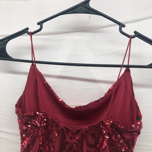 B. Darlin Red Sparkly Sleeveless Mini Dress Size 3/4 Women Formal Wear - Picture 10 of 12
