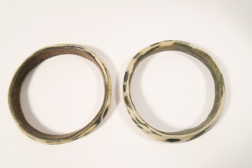 2 alte Glasreife Sahel CS36 Old Glass Bracelets Bida Nigeria Afrozip - Picture 5 of 8