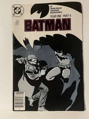 Batman #407 1987 newsstand edition DC comic book, Year One part 4, Frank Miller