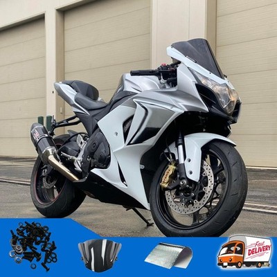 CVE New Injection Fairing Set White Black Fit for  2009-2016 GSXR1000 r046