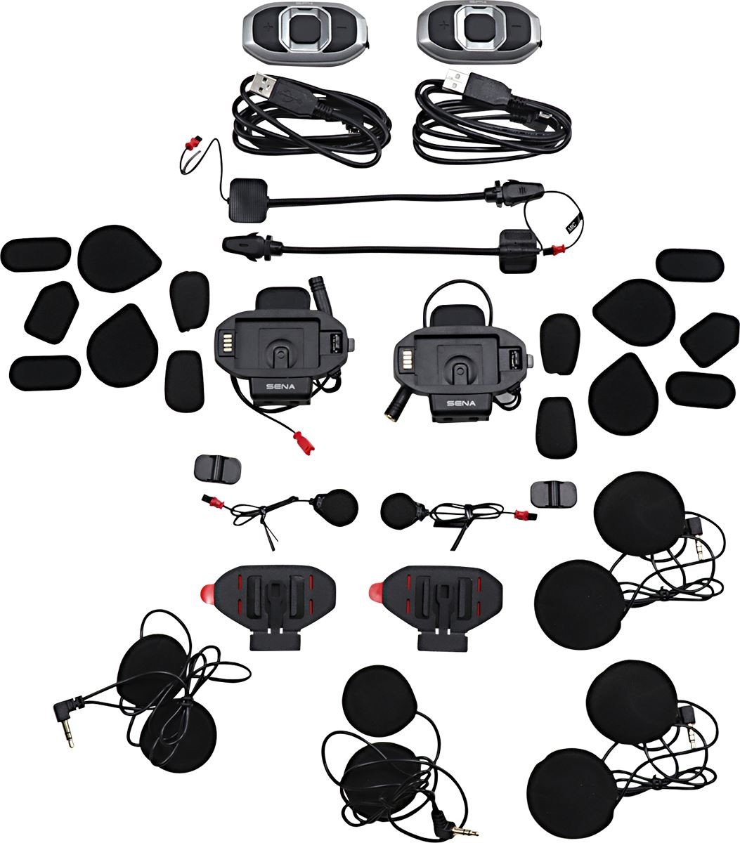 Sena SF4-02 Dual Pack Motorcycle Helmet Bluetooth Intercom Communcation System - Image 5