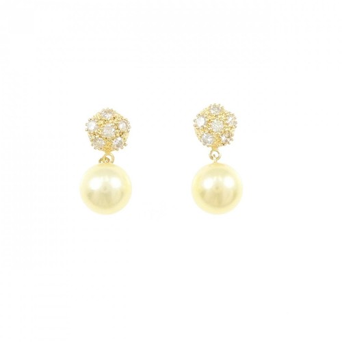 Authentic K18YG Akoya Pearl Pierce 7 #260-007-874-1966
