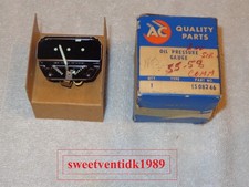 ‘NOS’ AC Oil Pressure Gauge #1508246 .. 1955-1958 .. Commercial .. USA Made