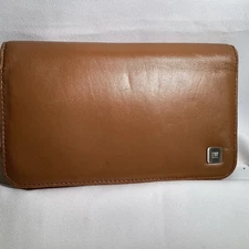 Wilson’s Leather Brown Clutch Wallet ,zipper, Key Chain, Card Slots ,coin Holder