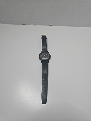 CASIO 306 AQ-27 Two-Hand Quartz Analog Digital Men's Watch Vtge Black Band