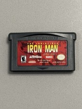 The Invincible Iron Man (Nintendo Game Boy Advance, 2002) GBA Cartridge TESTED