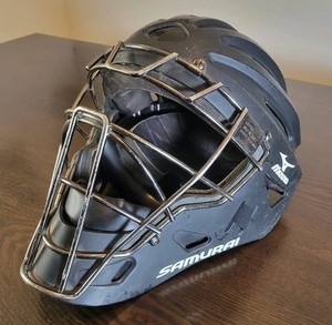 Mizuno Samurai Catcher’s Helmet Adult Model MSCH200 Black Size 7" to 7 5/8"