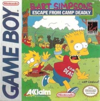 Simpsons Escape From Camp Deadly Game Boy Color Advance