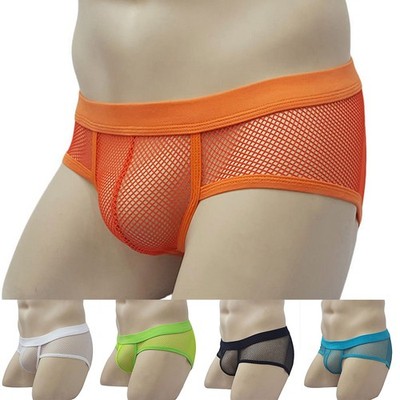 High Quality Mens See through Mesh Bikini Underpants Briefs Available Now