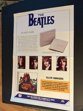 BEATLES: 1987 UK PROMO POSTER White Album/Yellow Sub 30 x20