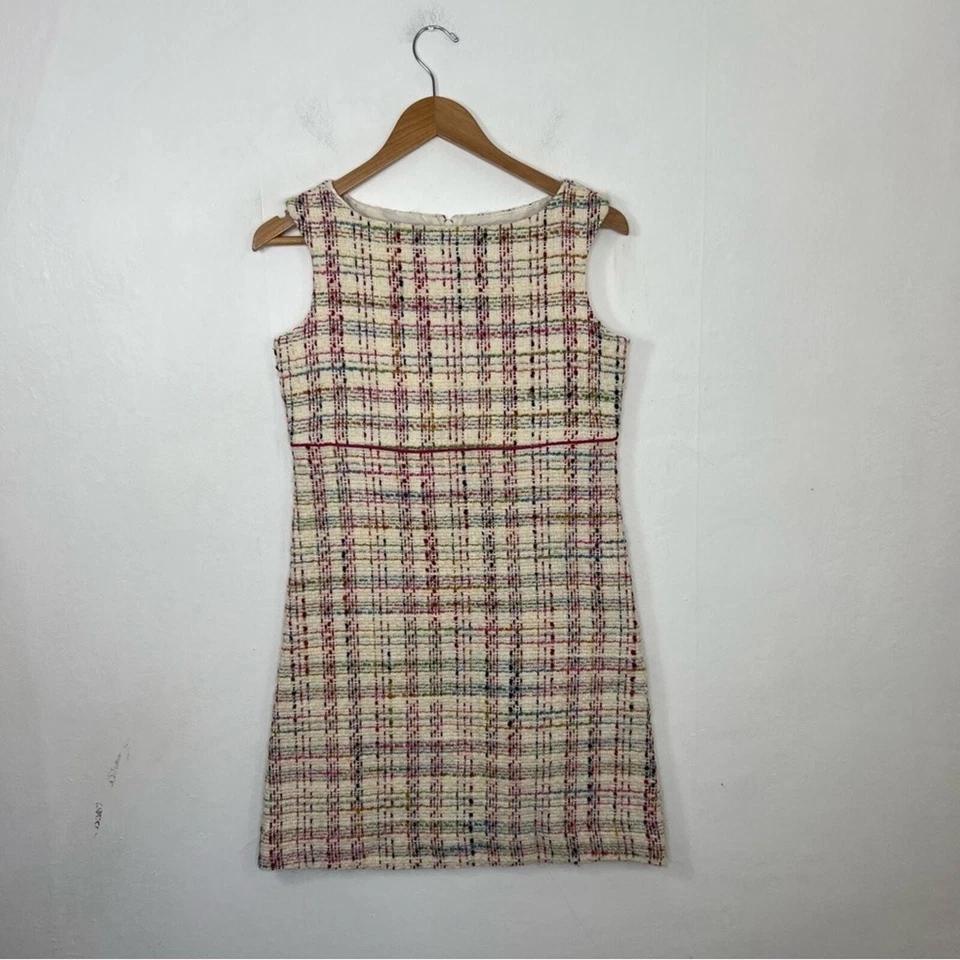 Vestido Florence Eiseman mezcla de lana a cuadros tweed niña talla 16 Foto 2 de 4