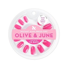Olive & June Press-On Fake Nails - S Round - Magenta Dreams - 42ct