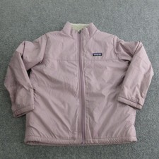 Patagonia Jacket Kids 10 Pink Fleece Lined Insulated Coat STY68035FA24
