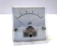 DK-80 DC MICROAMMETER 0-50µA Analog Panel Meter Movement w/o box or instructions
