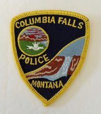 MONTANA MT COLUMBIA FALLS POLICE DEPT PATCH FLATHEAD COUNTY #KP