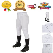 Comfortable Low-Rise Women's Polyester Softball Pants with Super-Grip Waistband